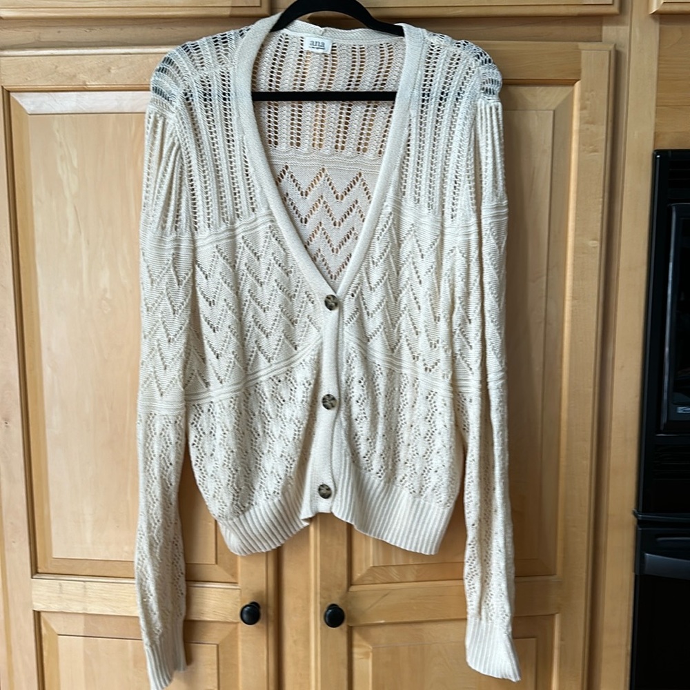 ana Women’s Sweater in Cream, Size XXL